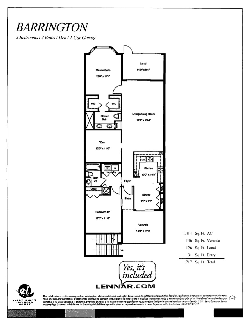 River Strand Veranda Floor Plan Barrington