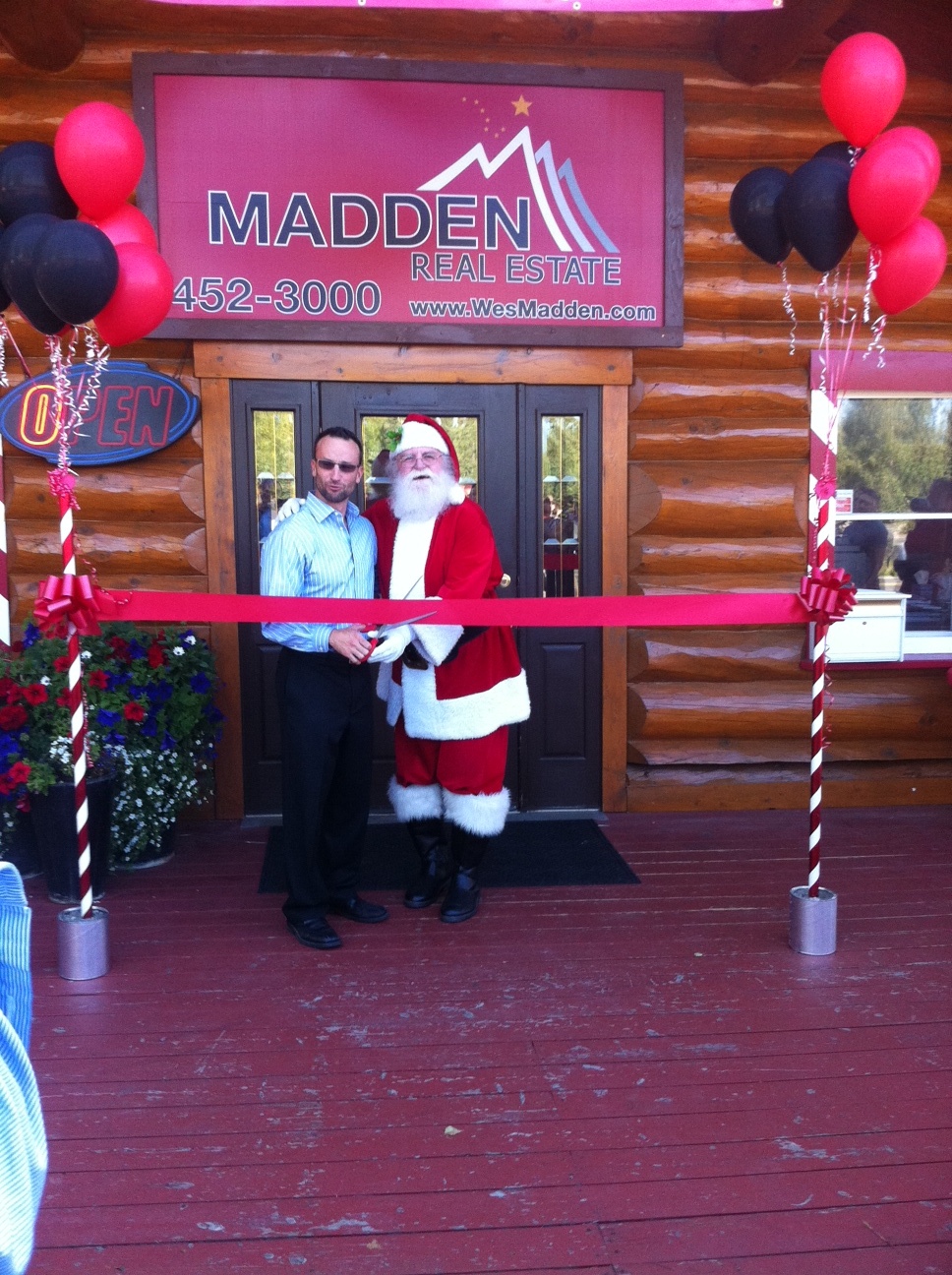 Wes Madden and Santa
