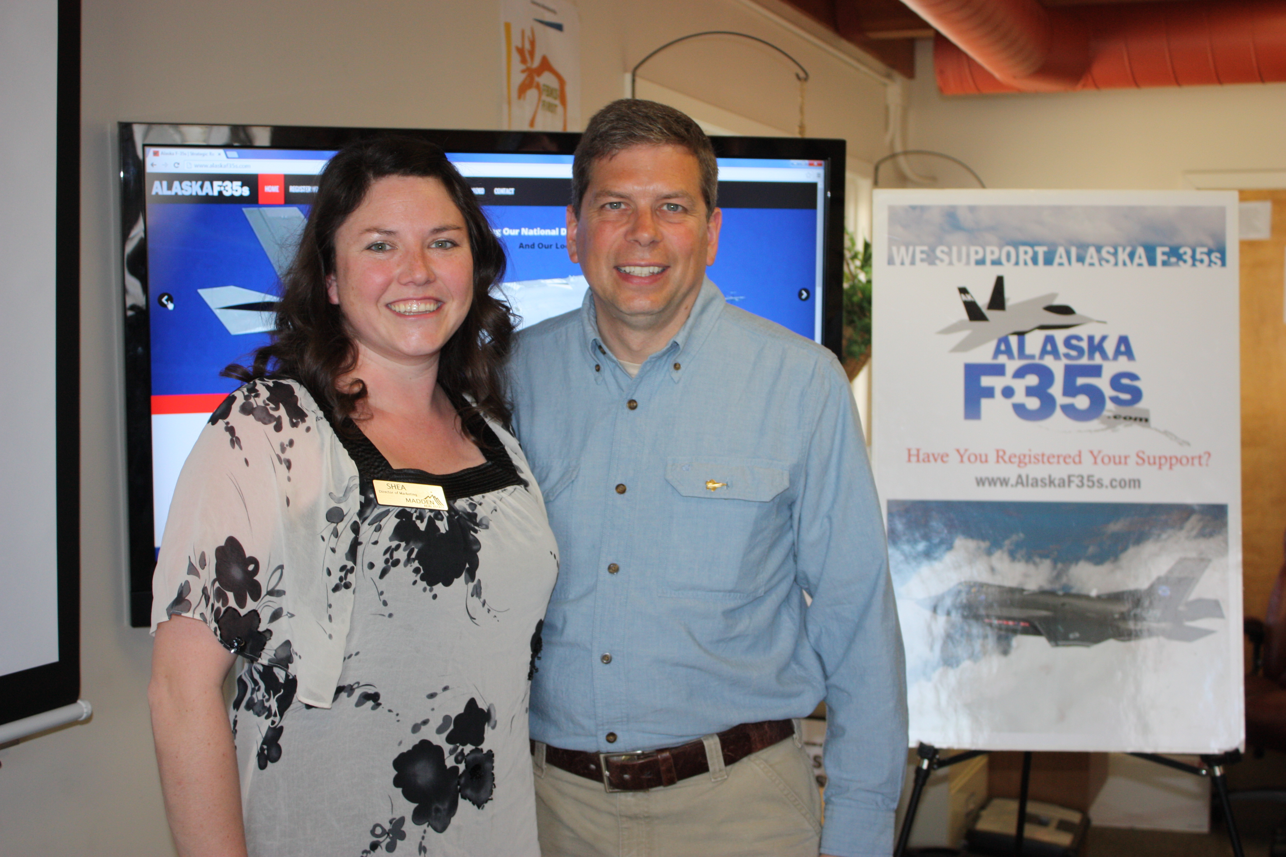 Shea Bedlie and Senator Begich