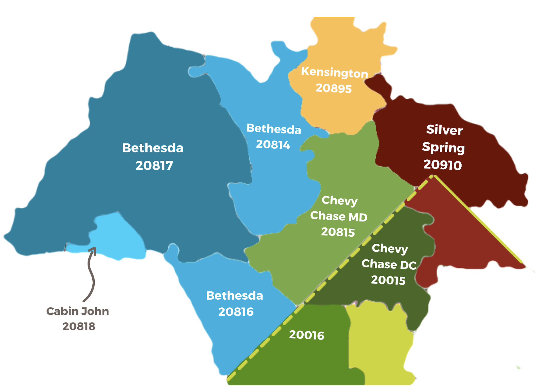 Greater Bethesda / Chevy Chase Neighborhoods