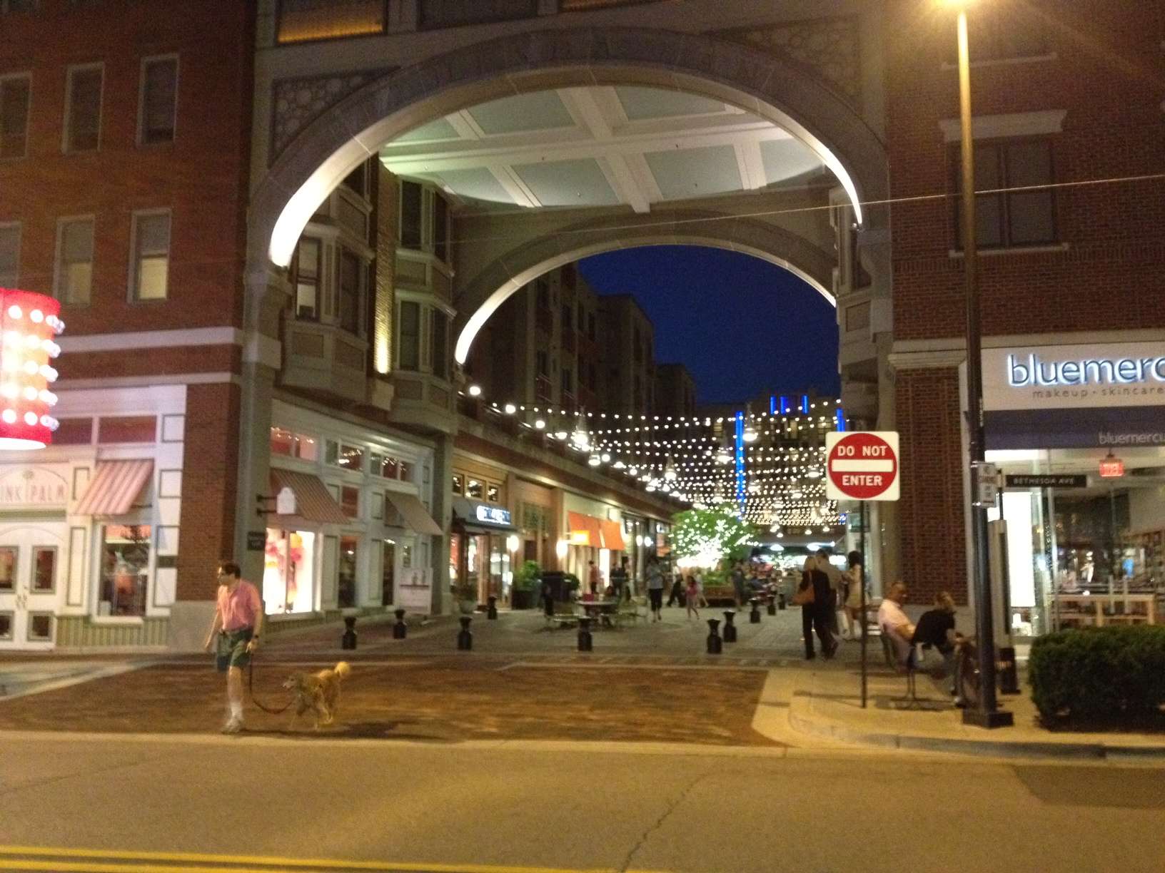 The famed Bethesda Lane Promenade in the heart of Downtown Bethesda.