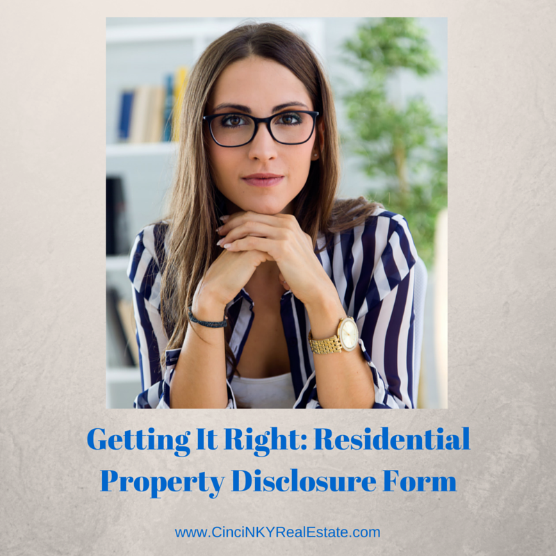 residential property disclosure form image