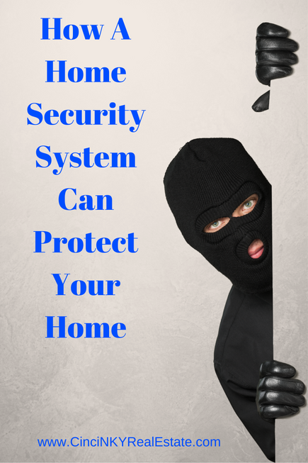 how a home security system can protect your home with picture of a burglar