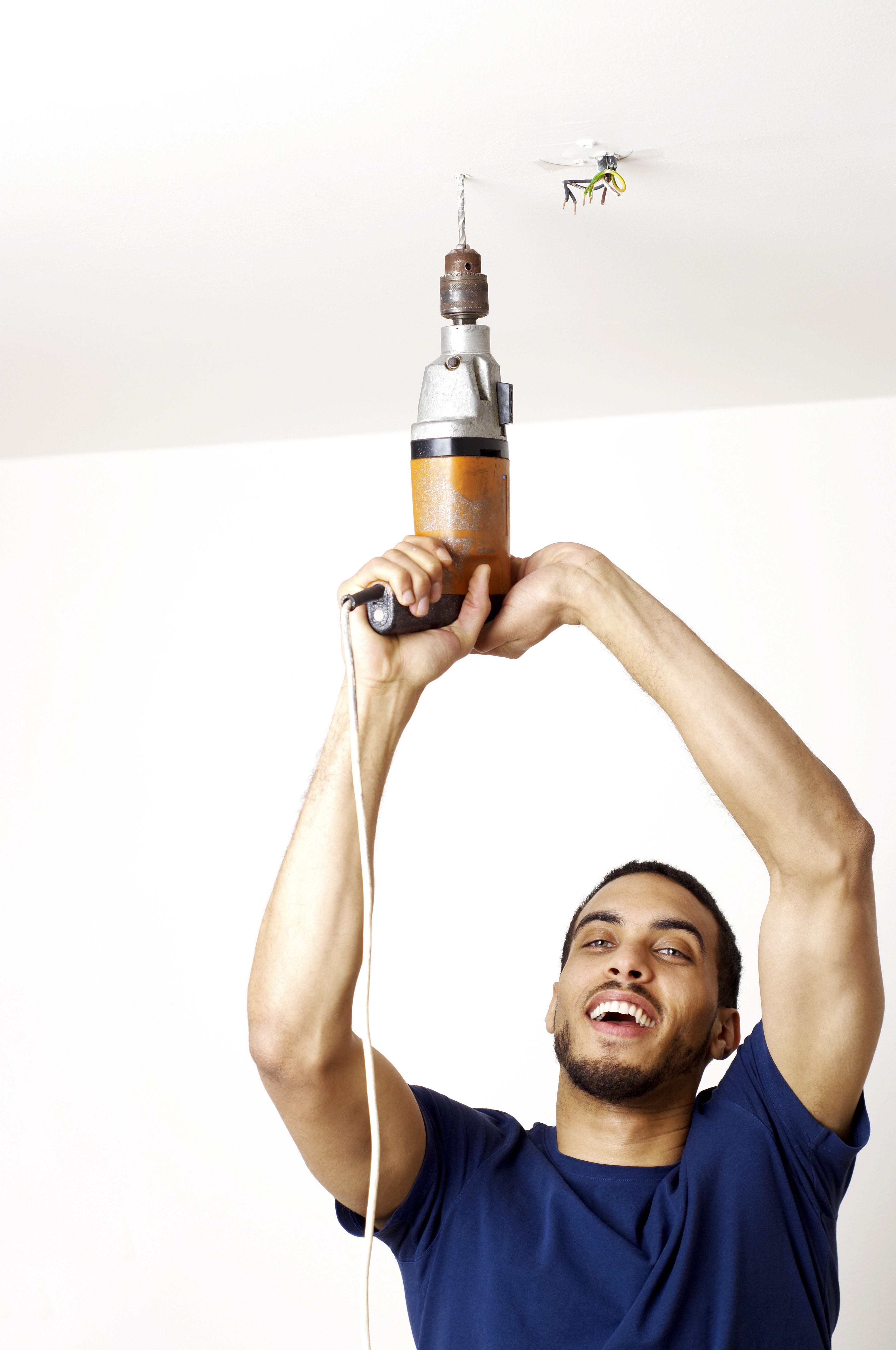 man with drill
