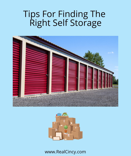 tips for finding self storage near you