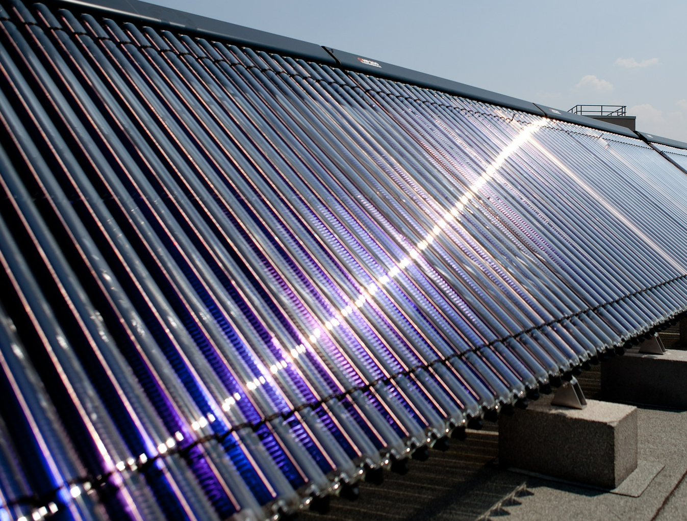 solar water heating array