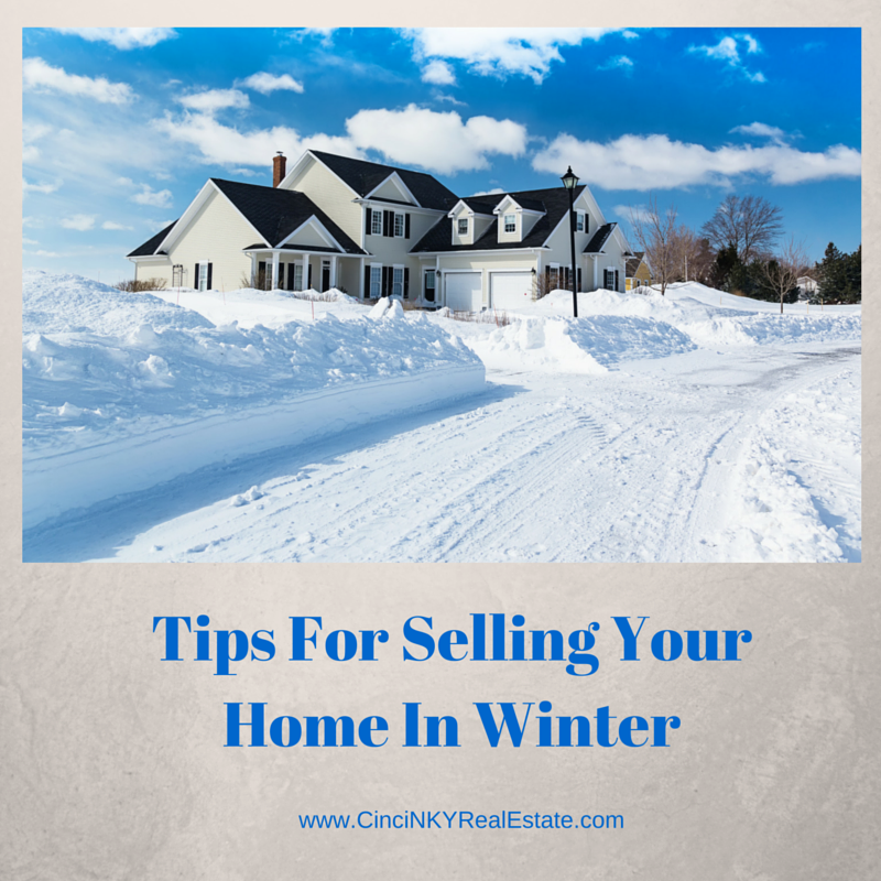 Tips For Selling Your Home In Winter. Picture of luxury home in the snow.