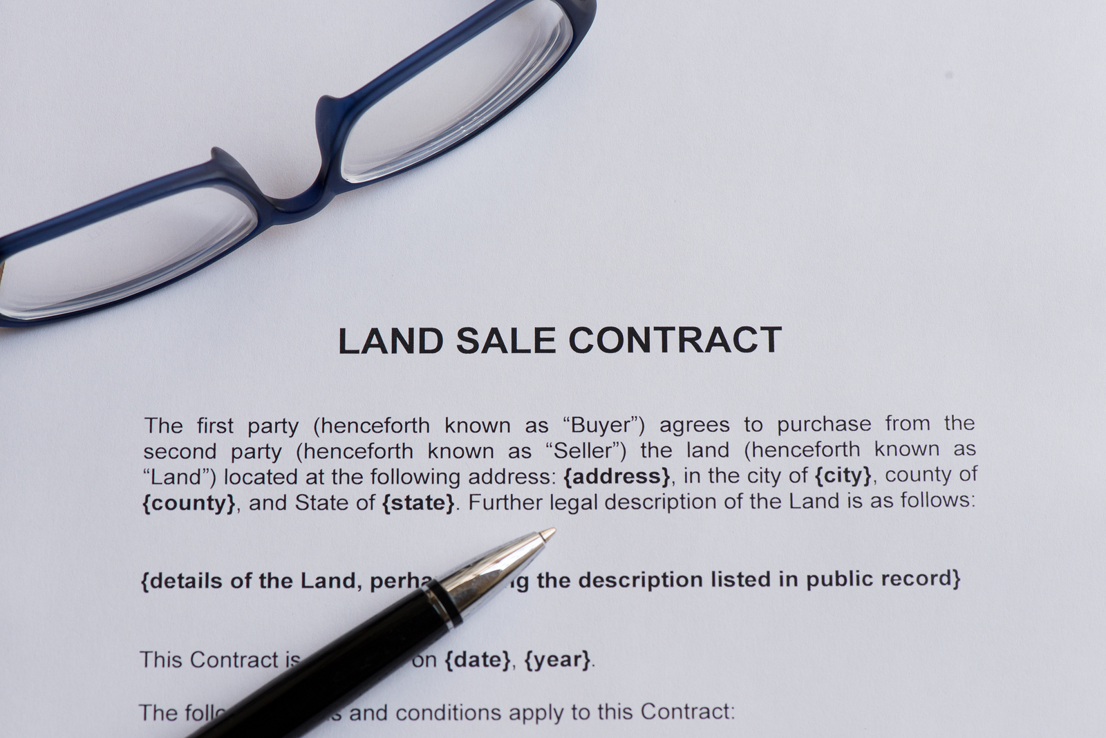 land sale contract