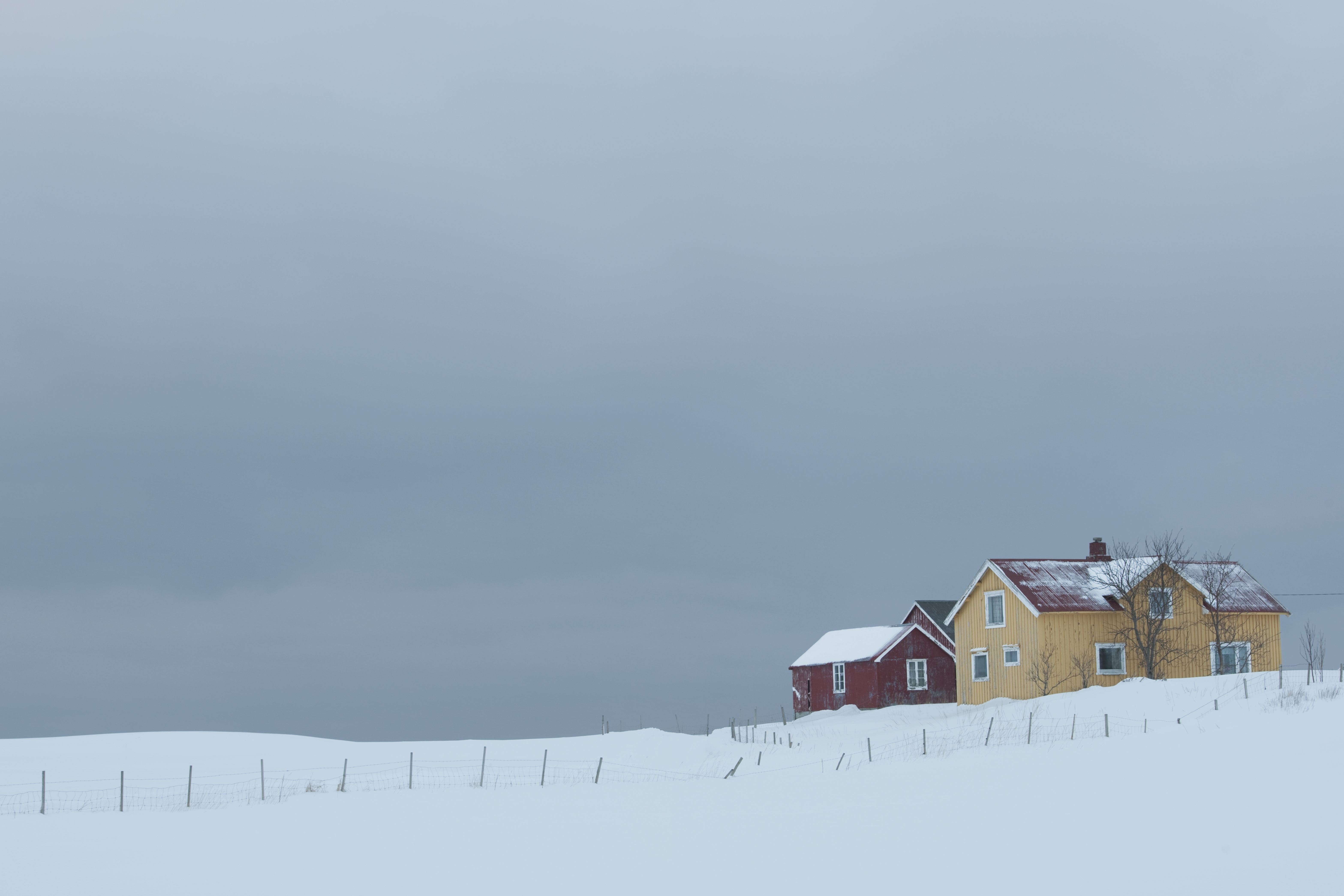 picture of a home in winter