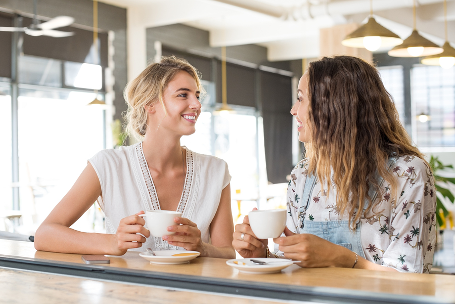 Real Estate Conversation over a cup of coffee
