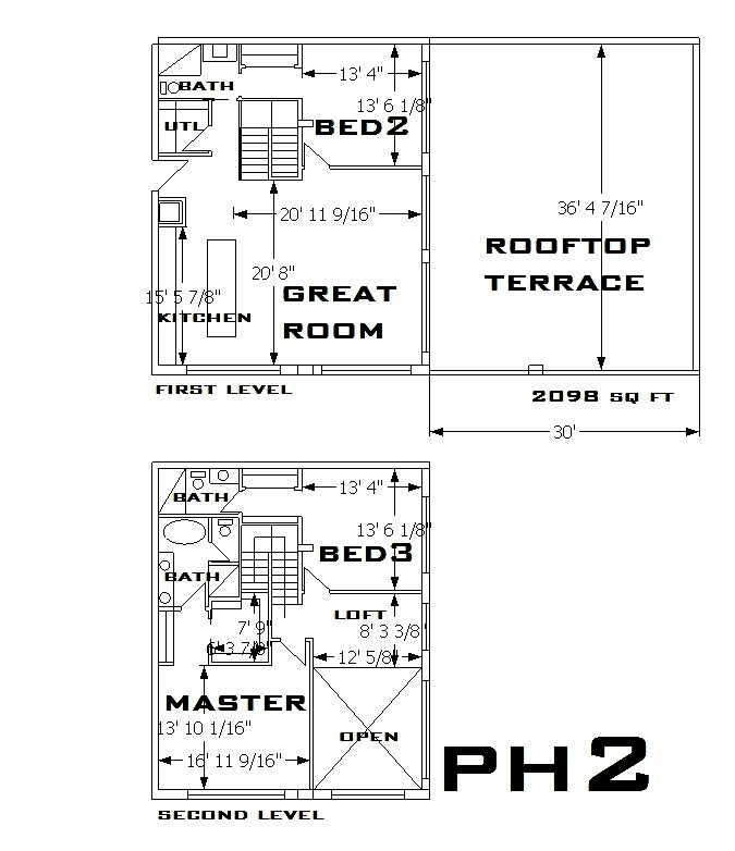 747 North Penthouse 2 Floorplan