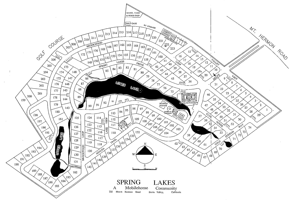 map spring lakes mobile home park