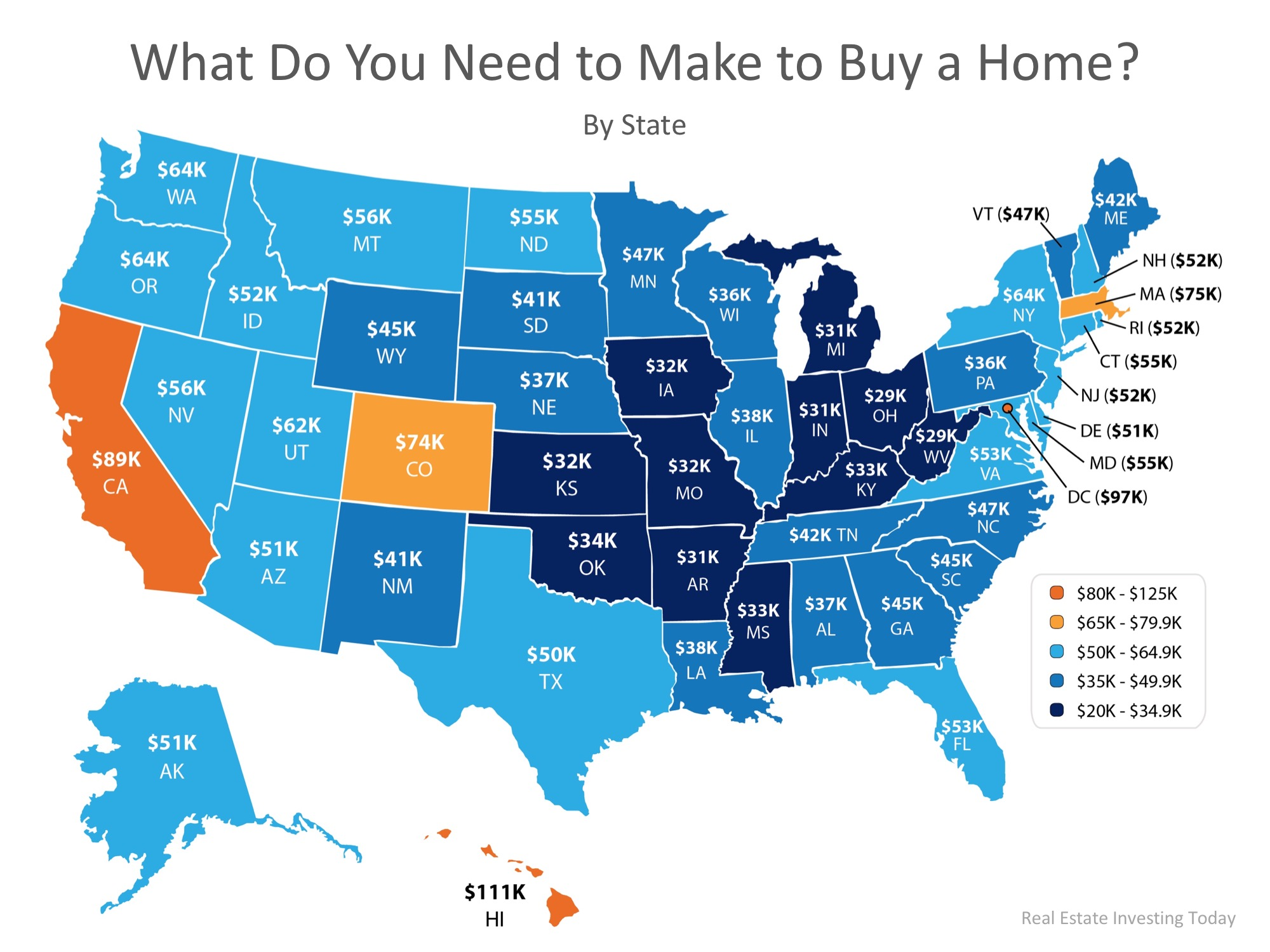 How Much Do You Need to Make to Buy a Home in Your State?