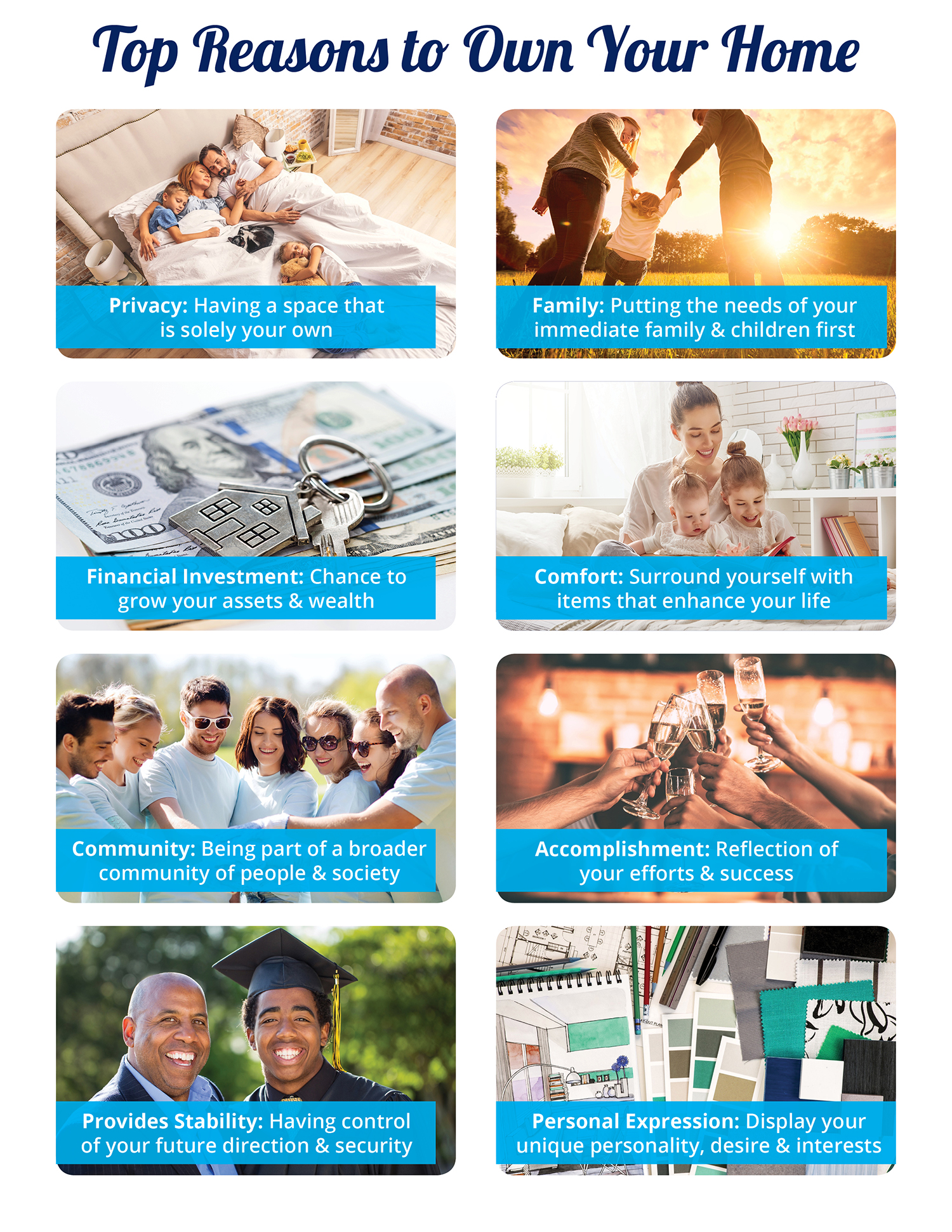 Top Reasons to Own Your Home [INFOGRAPHIC]