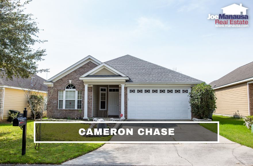 Cameron Chase has 132 three and four-bedroom single-family detached homes on smaller lots built from 2002 through 2005.