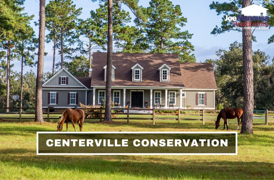 Centerville Conservation is a popular luxury homes neighborhood that hosts roughly 200 large, million-dollar-plus homes built on multiple-acre tracts since 2008.