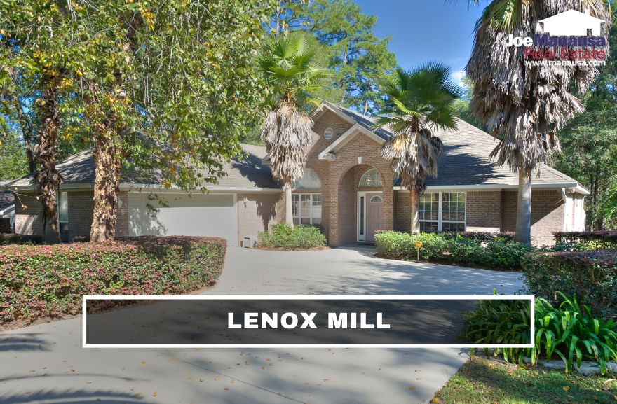 Lenox Mill contains about 130 three and four-bedroom homes that were all built since 1991, making them high-demand homes when they become available.