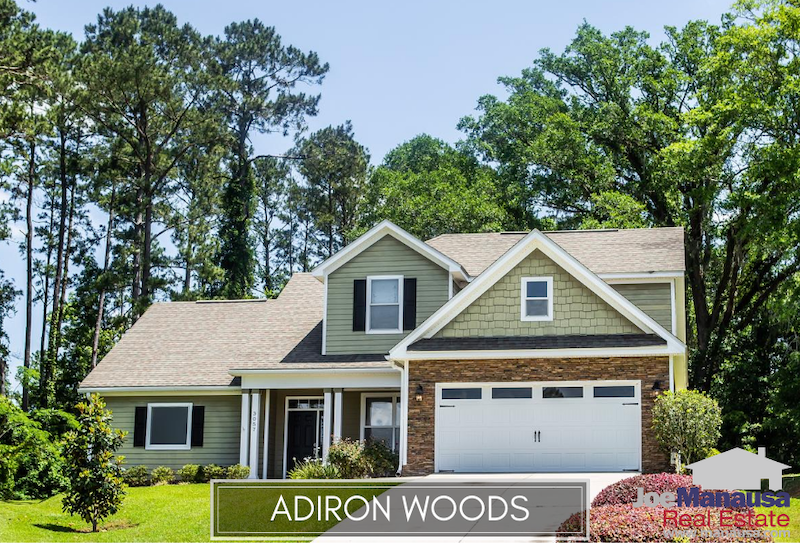 Adiron Woods is a very popular small neighborhood of 81 homes located on the east side of Tallahassee near the intersection of Walden Road and Mahan Drive.