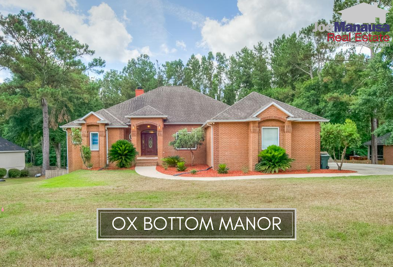 Ox Bottom Manor is a popular Northeast Tallahassee neighborhood loaded with 3, 4, and 5-bedroom executive sized homes on ample, well-maintained lots.