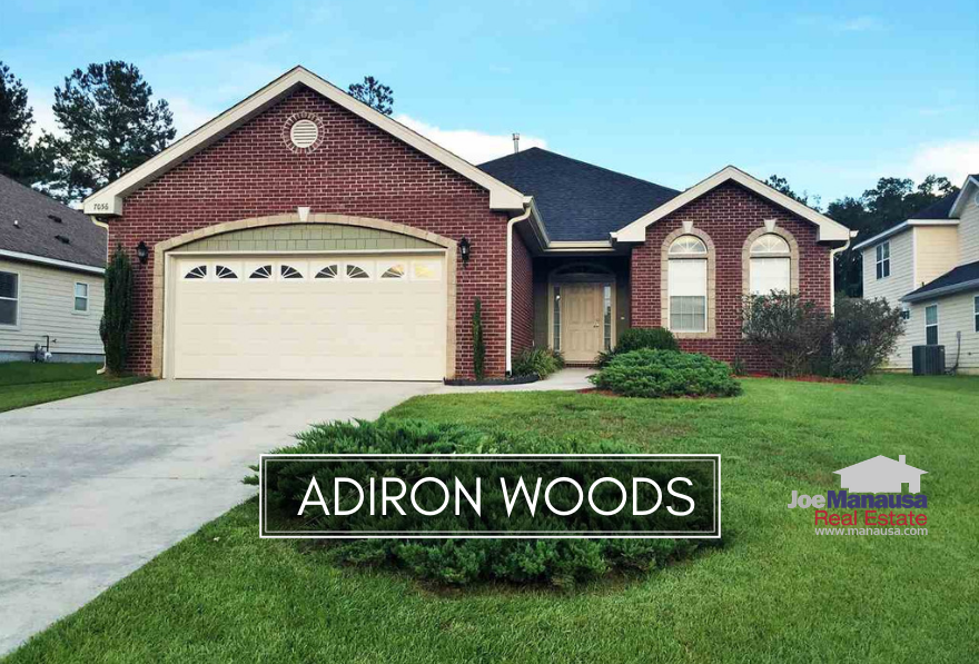 Adiron Woods is a small but popular neighborhood on the east side of Tallahassee, featuring three and four bedroom homes that have been built since 2005.