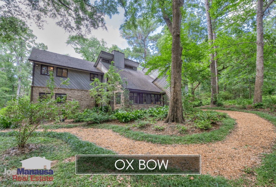 Ox Bow is small area in NE Tallahassee that features large luxury homes on acreage just off the west side of Thomasville Road.