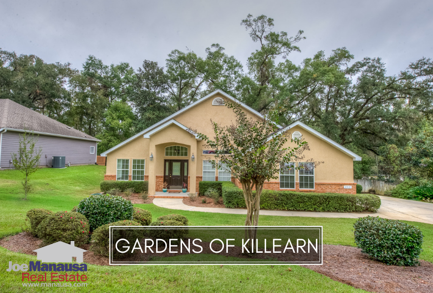 The Gardens of Killearn is a smaller neighborhood located within the Killearn Estates community, filled with 3 and 4-bedroom homes aged twenty to thirty years old.