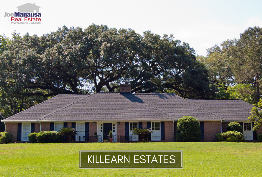 Killearn Estates is a highly active community in the Tallahassee real estate market, hosting 3,800 homes in a wide array of price ranges.