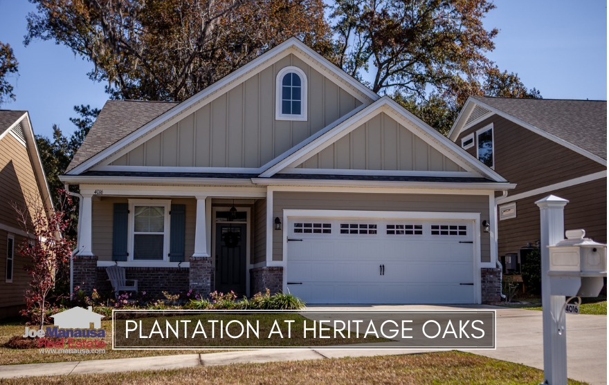 Plantation at Heritage Oaks offers both attached and detached 3 and 4 bedroom single family homes, built from 2006 through last year.