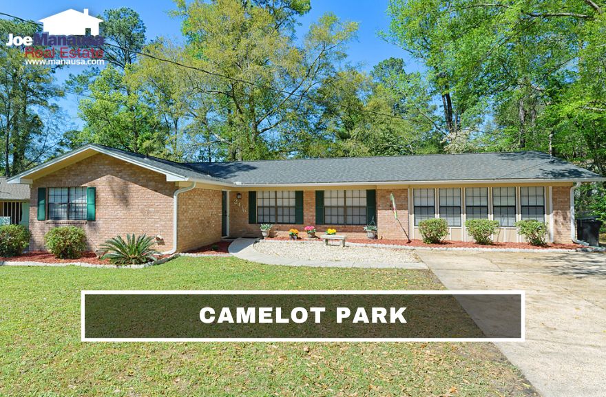 Camelot Park is located downtown on the south side of Park Avenue, west of Richview Road, so residents are within a short ride or even walking distance to downtown Tallahassee.