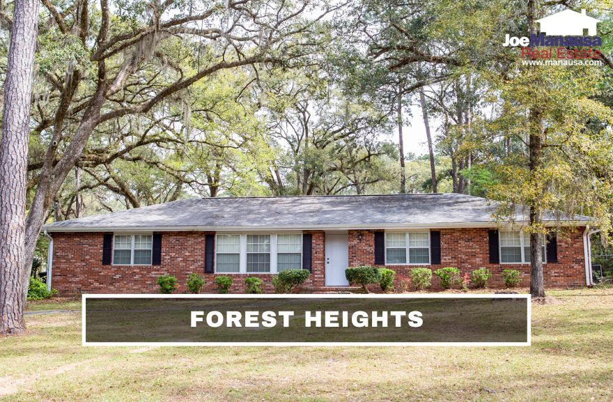 Forest Heights is a residential neighborhood in NW Tallahassee and is characterized by well-manicured lawns, tree-lined streets, and some of the best-priced single-family detached homes on large lots.