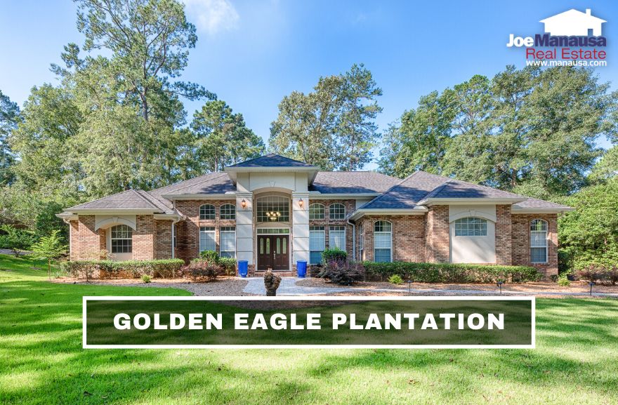 Golden Eagle Plantation is a popular NE Tallahassee country club community built on the Tom Fazio-designed Golden Eagle golf course and numerous lakes.