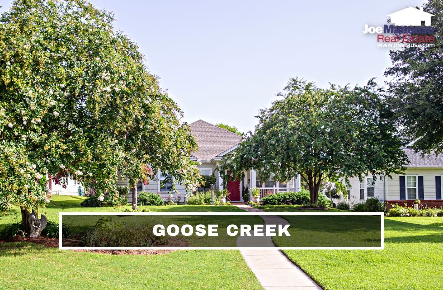 Goose Creek Meadows and Goose Creek Fields host 170 three and four-bedroom single-family detached homes that were built from 2002 through 2006.