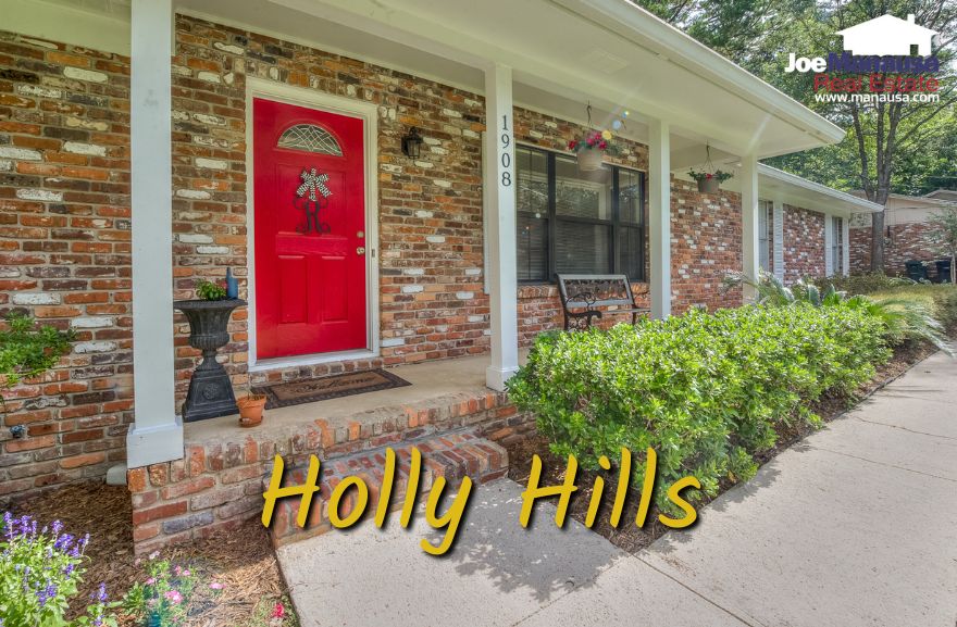 Holly Hills is an established neighborhood located in northwest Tallahassee, Florida. The community comprises over 330 single-family detached residences and features well-manicured lawns, mature trees, and quiet streets.