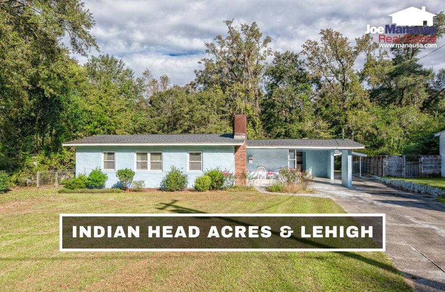 Indian Head Acres and Lehigh are adjacent popular downtown Tallahassee neighborhoods located on the east side of Magnolia Drive and Jim Lee Road just south of Apalachee Parkway.