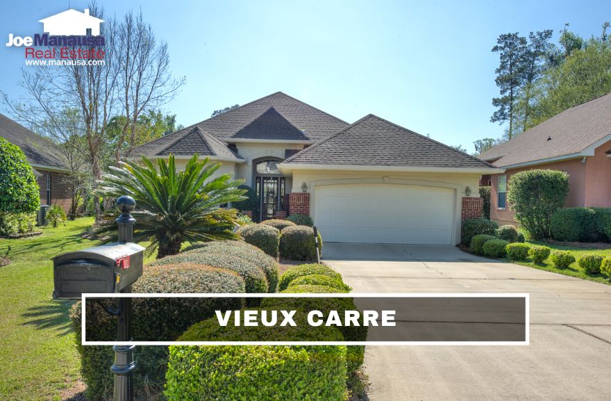Vieux Carre is a small but popular neighborhood containing 58 low-maintenance, courtyard-style homes all built within the past 20 years.