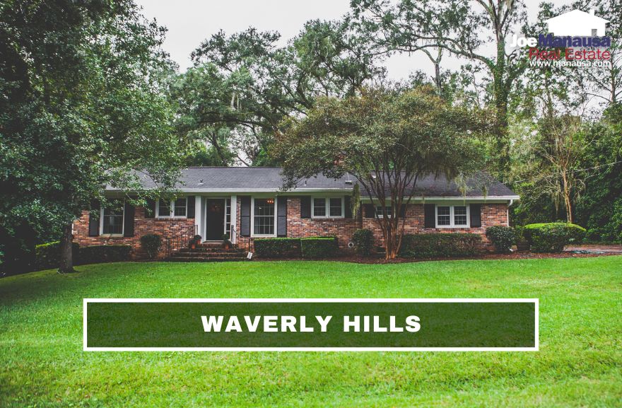 Waverly Hills is home to 377 five, four, and three-bedroom homes built in the 1950s and later.
