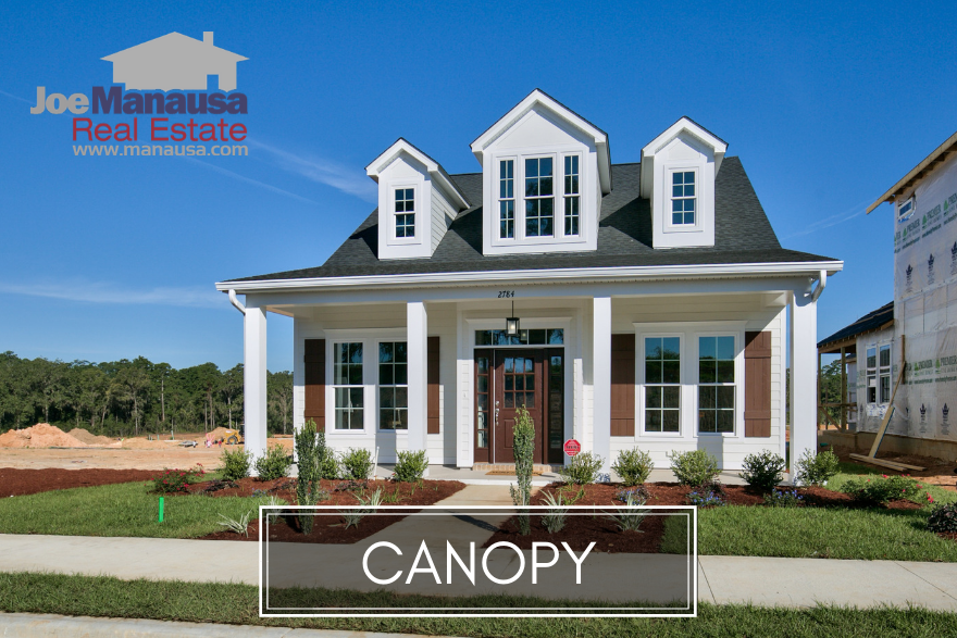 Canopy is a brand new master planned community in Northeast Tallahassee, located at the intersection of Fleischmann Road and Centerville Road.