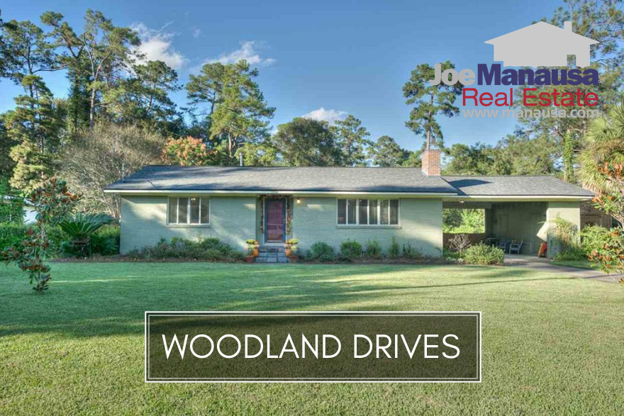 If you want more than a home, perhaps a historic masterpiece like the one pictured above, you'll need to be shopping in Woodland Drives in downtown Tallahassee.