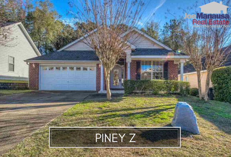 Piney Z is a popular Northeast Tallahassee neighborhood featuring a pavilion, pool, fitness center, park, playground and gazebo, and also quick access to entertainment, dining, shopping, and the walking trails in Lafayette Heritage Trail Park.