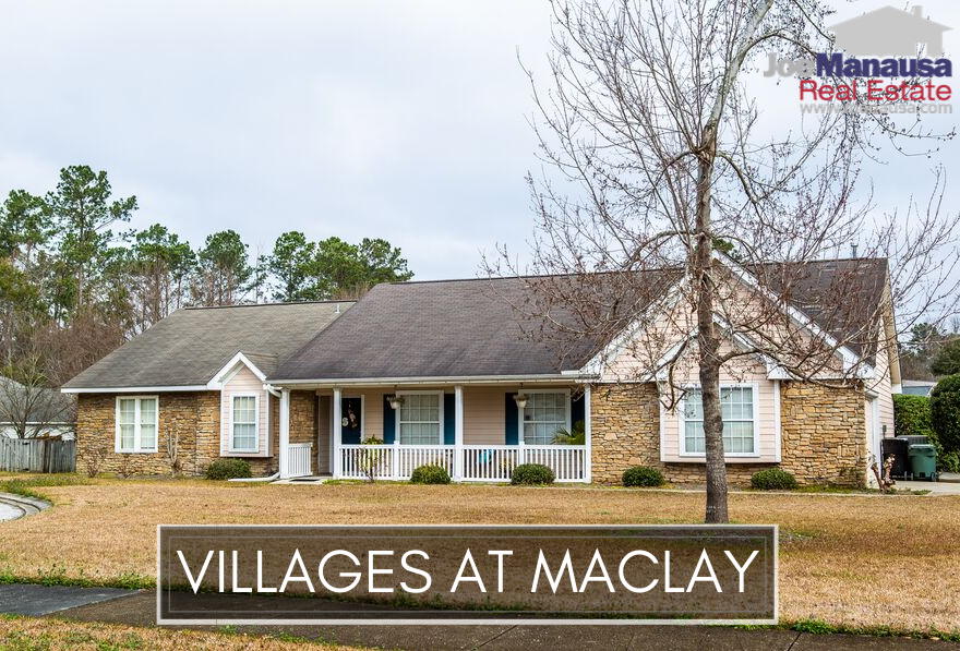 The Villages At Maclay contains a mix of roughly 250 single-family attached and detached three and four-bedroom homes on small, low-maintenance lots.