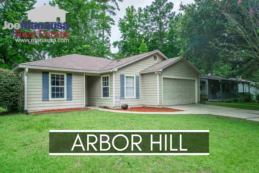 Arbor Hill is a super-high demand neighborhood located in NE Tallahassee, adjacent to popular Killearn Estates