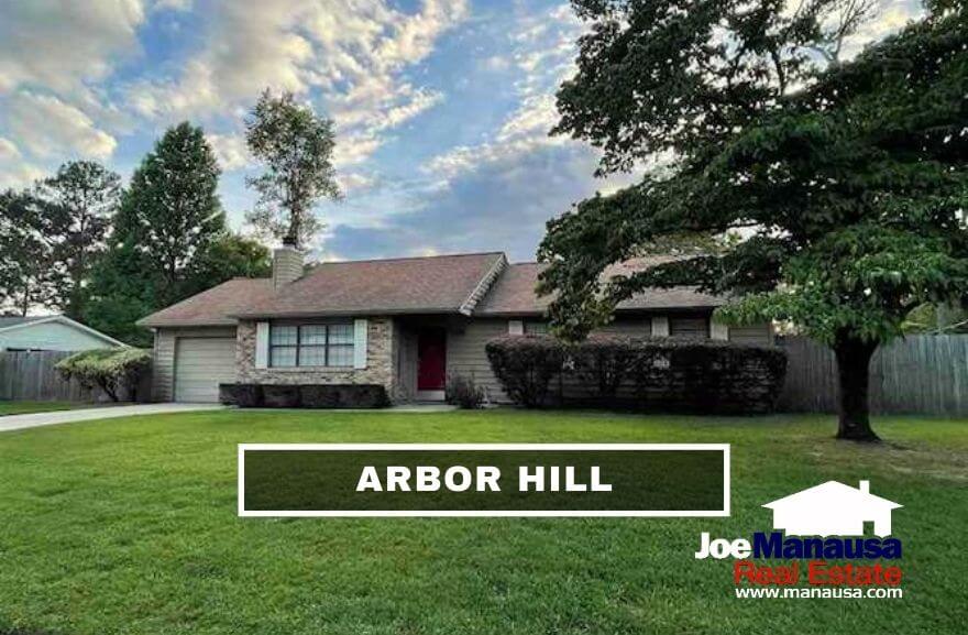 Arbor Hill is a very popular Northeast Tallahassee neighborhood located on the southern border of Killearn Estates (among the top-selling neighborhoods in our area).