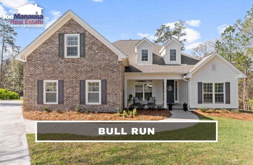 Bull Run is a newer NE Tallahassee neighborhood with roughly 380 four and three-bedroom single-family detached homes on smaller lots, that were all built since 2005.