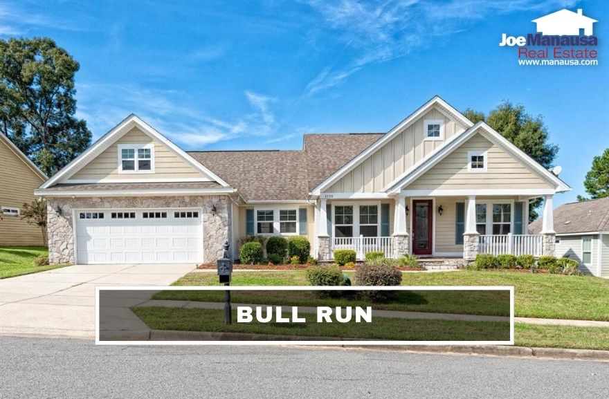 Bull Run is a popular Northeast Tallahassee neighborhood that is located in the high-demand 32312 zip code, containing modern homes all built since 2005.