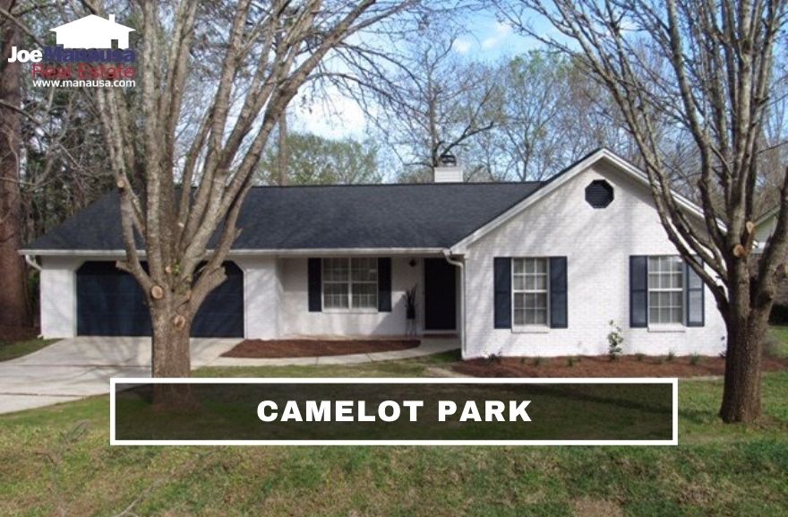 Camelot Park is loaded with more than 360 four and three-bedroom single-family detached homes on nice-sized lots.