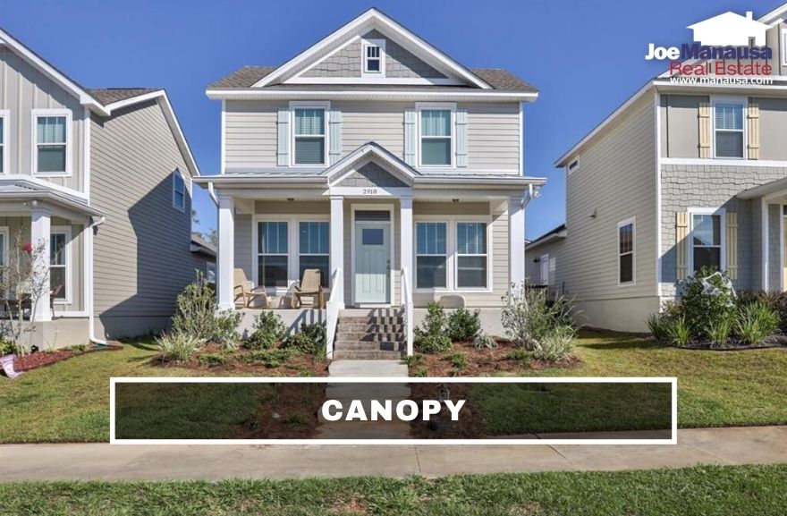 Canopy is a wildly popular new construction neighborhood located in Northeast Tallahassee at the intersection of Centerville Road, Fleischmann Road, and Miccosukee Road.