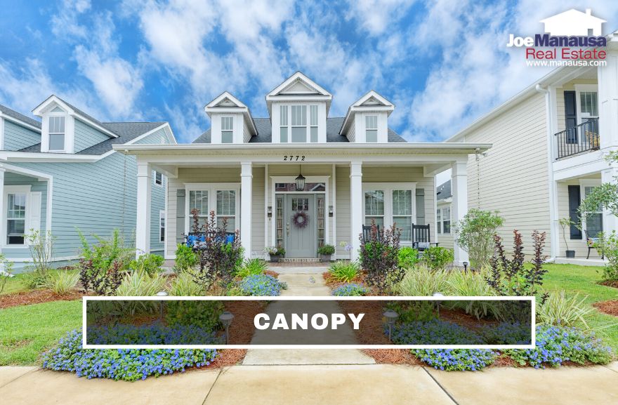 Canopy is a popular new construction neighborhood with most homes starting at $400K and moving upwards of $520K.