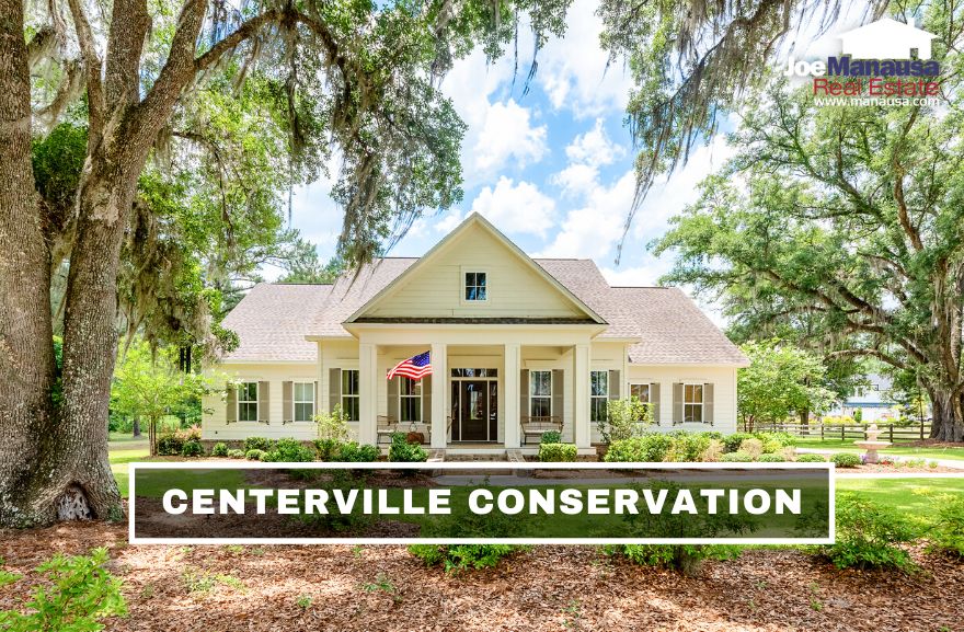Centerville Conservation is a popular NE Tallahassee neighborhood with roughly 200 large, high-end homes on multiple-acre tracts that were all built in the past 13 years.
