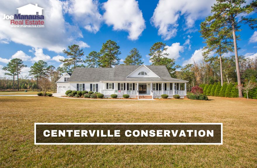 Centerville Conservation is located north of Pisgah Church Road on the western edge of Centerville Road with great access to town in just minutes.
