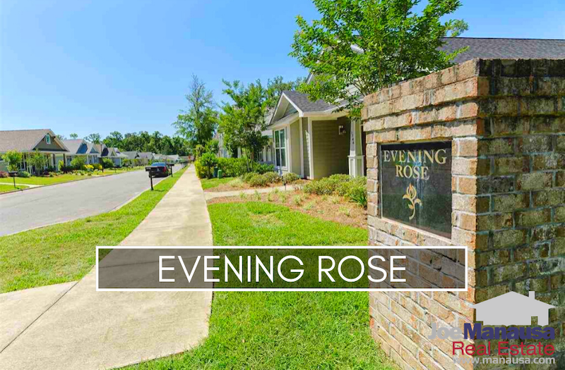 Evening Rose in Northeast Tallahassee is a thirteen-year-old neighborhood which once construction is complete will be filled with roughly 75 three and four-bedroom homes attached and detached single-family homes.
